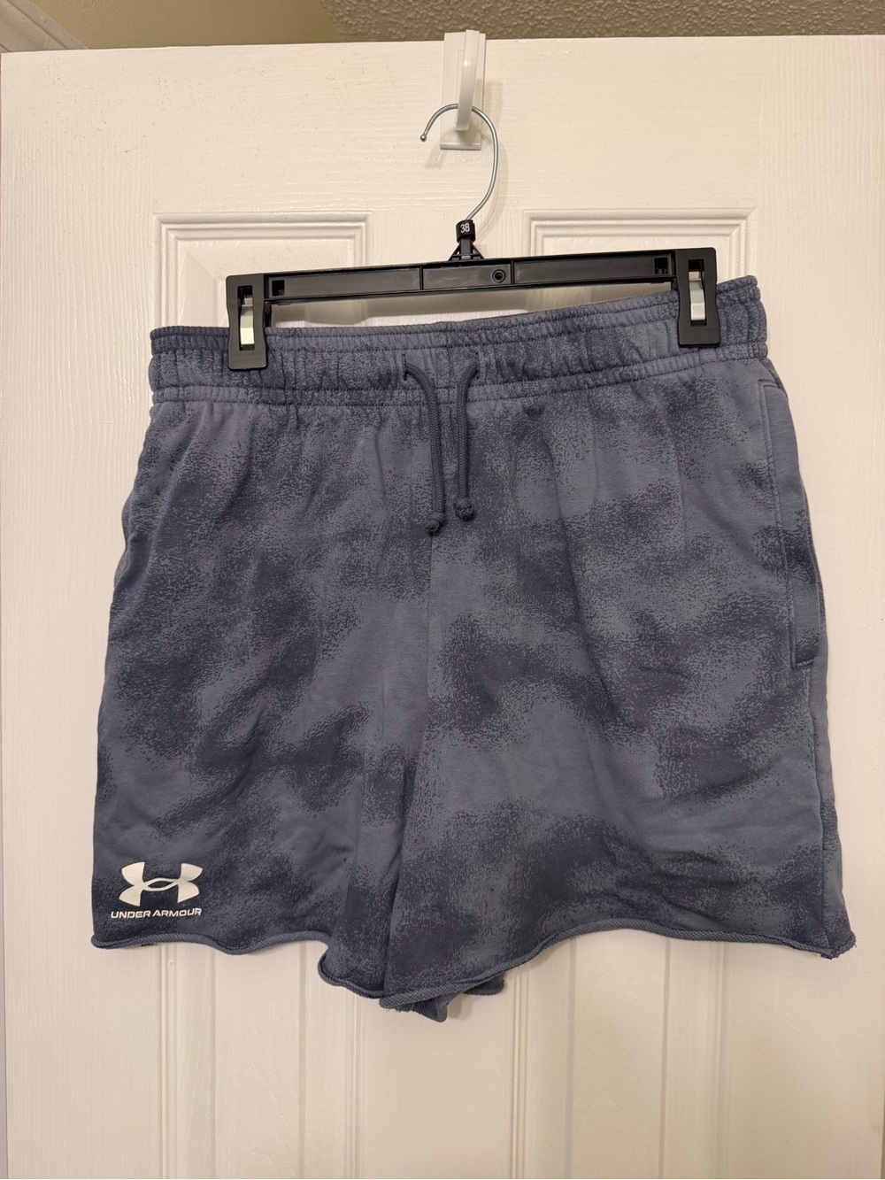 Under Armour Women's Plush Athletic Shorts in Slate Blue